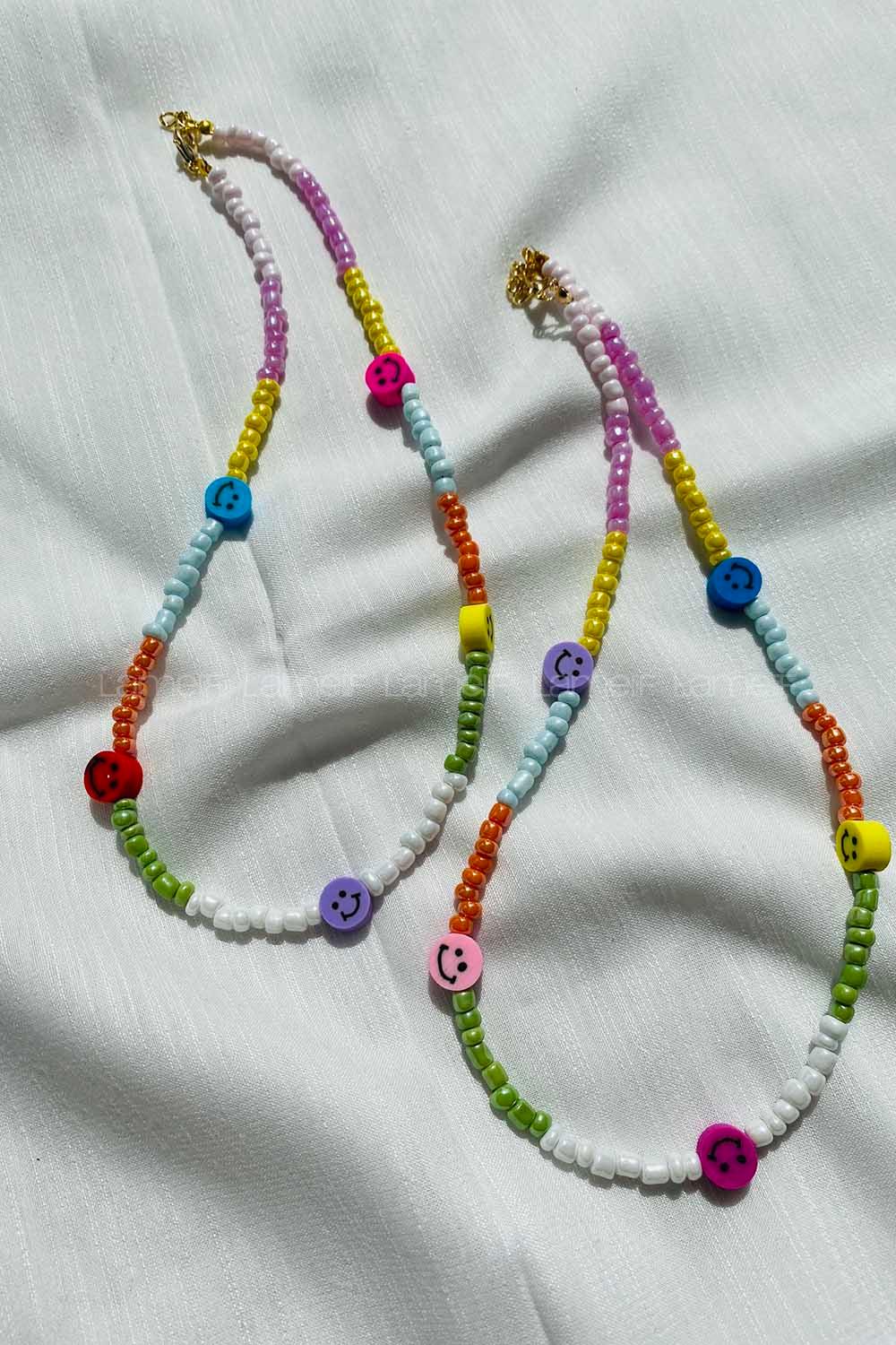 Modalamelif Renkli Emoji Boncuk Kolye