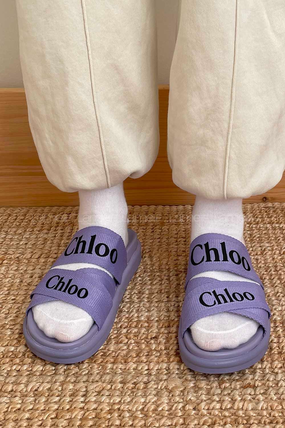 Modalamelif Kadın Günlük Triko Terlik Mor