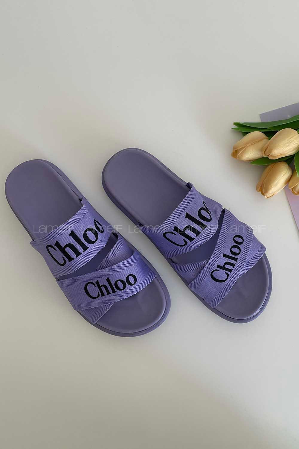 Modalamelif Kadın Günlük Triko Terlik Mor