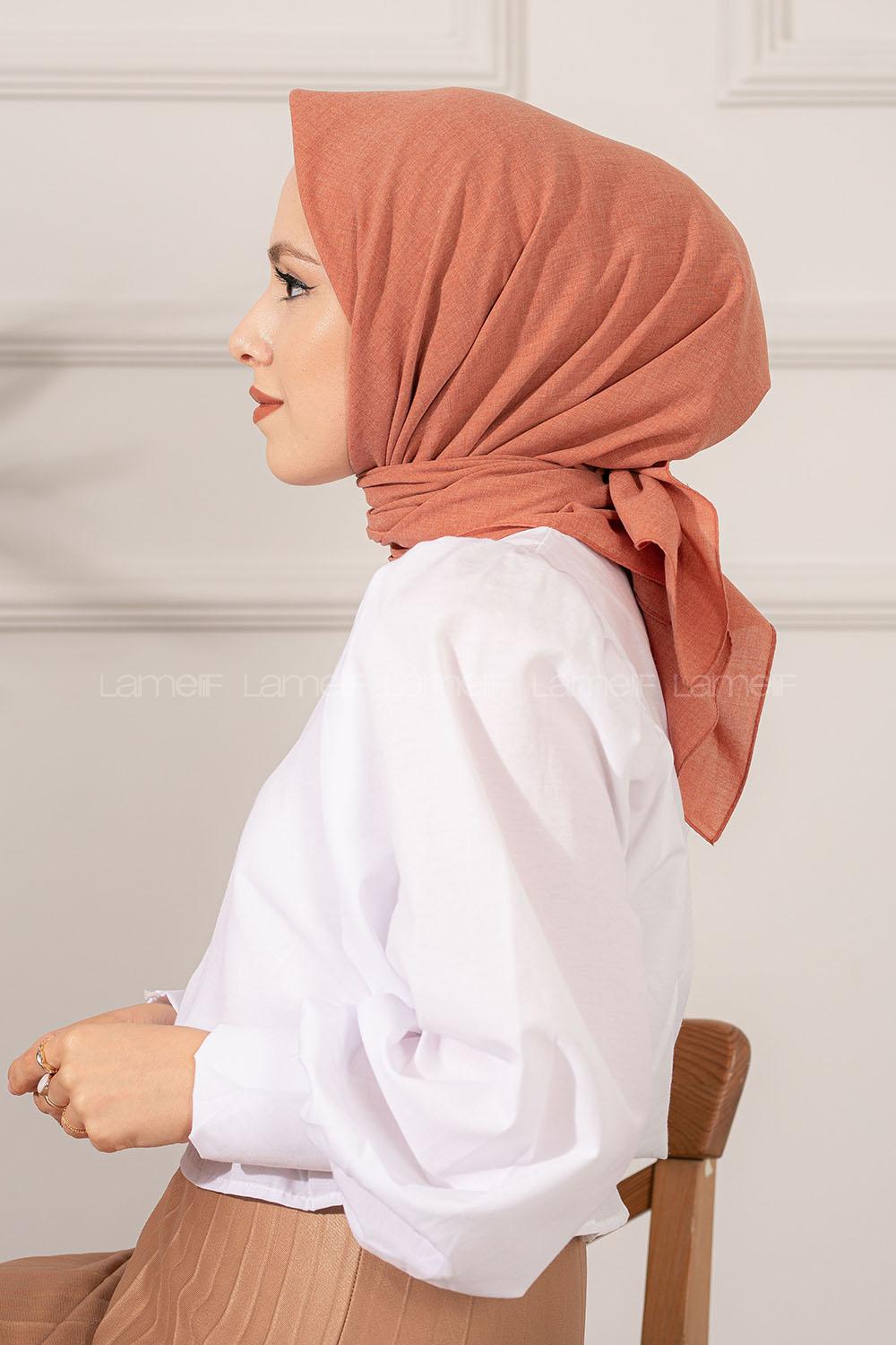 Modalamelif Keten Eşarp Yavru Ağzı