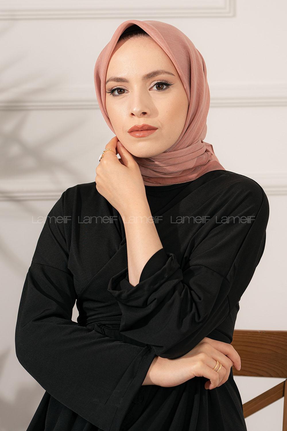 Modalamelif Modal İpek Eşarp Pudra