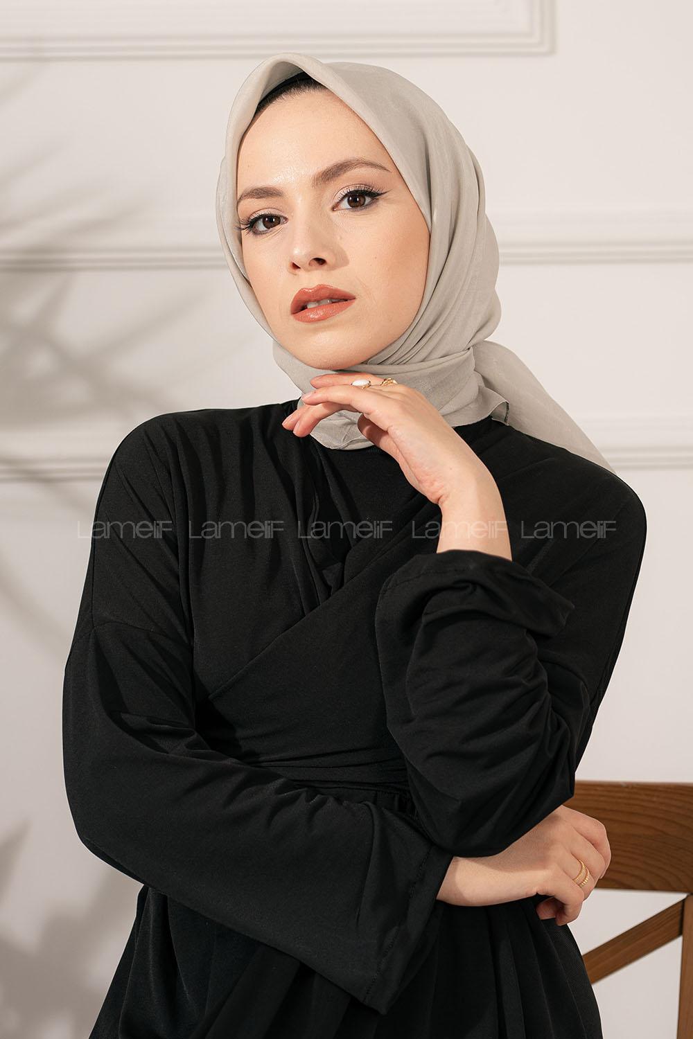 Modalamelif Modal İpek Eşarp Taş