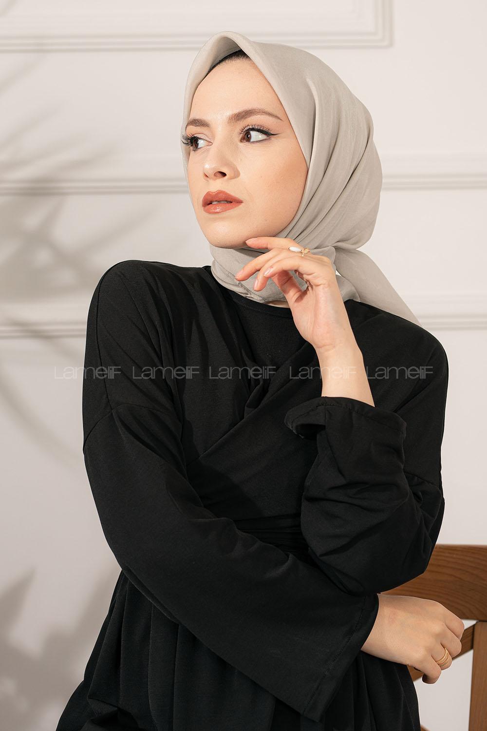 Modalamelif Modal İpek Eşarp Taş