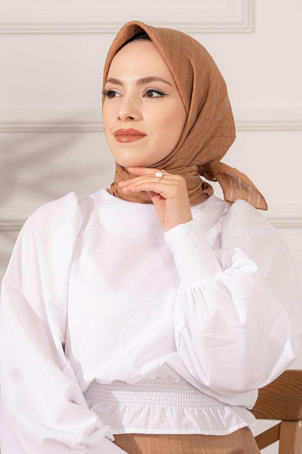 Modalamelif Yok Eşarp Camel