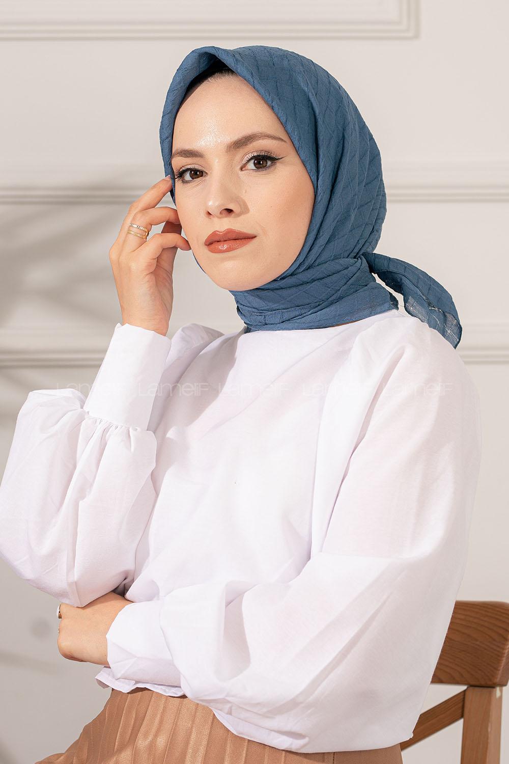 Modalamelif Yok Eşarp İndigo