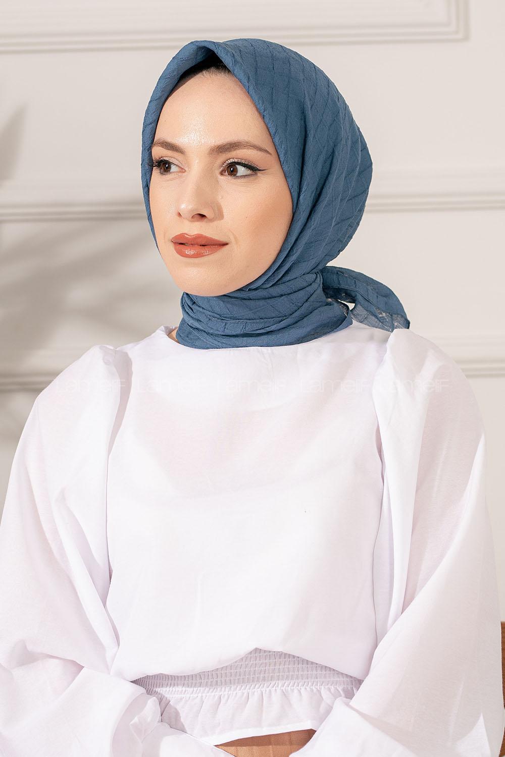 Modalamelif Yok Eşarp İndigo