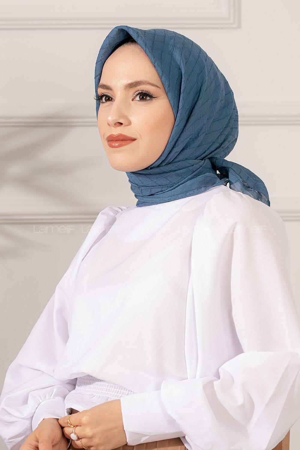 Modalamelif Yok Eşarp İndigo