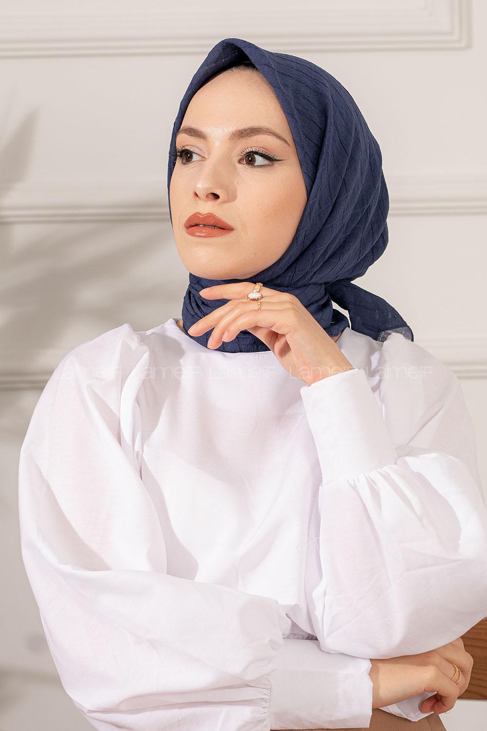 Modalamelif Yok Eşarp Lacivert