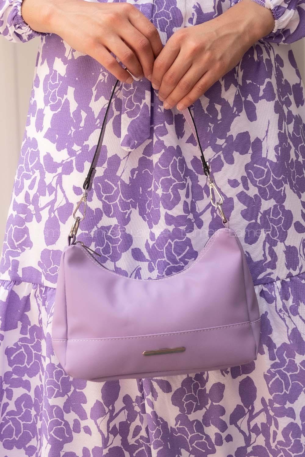 Modalamelif Kadın Saten Metal Detaylı Çanta Lila