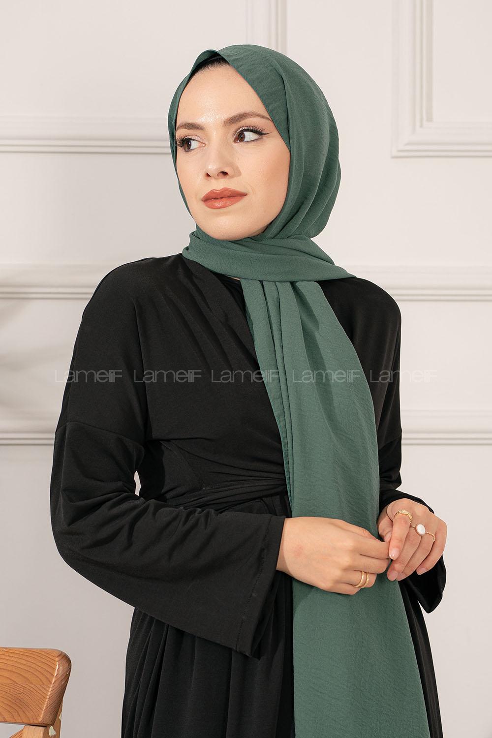 Modalamelif Koyu Çağla Yeşili Caz Şal