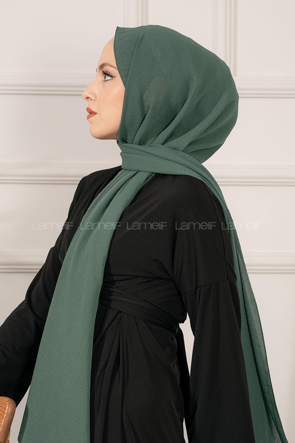 Modalamelif Koyu Çağla Yeşili Caz Şal