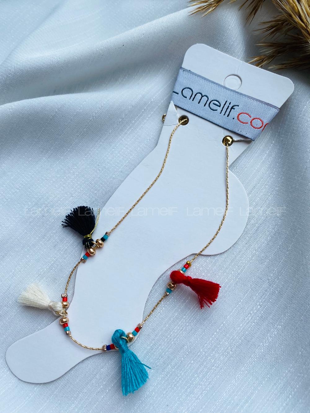 Modalamelif Renkli Püskül Halhal