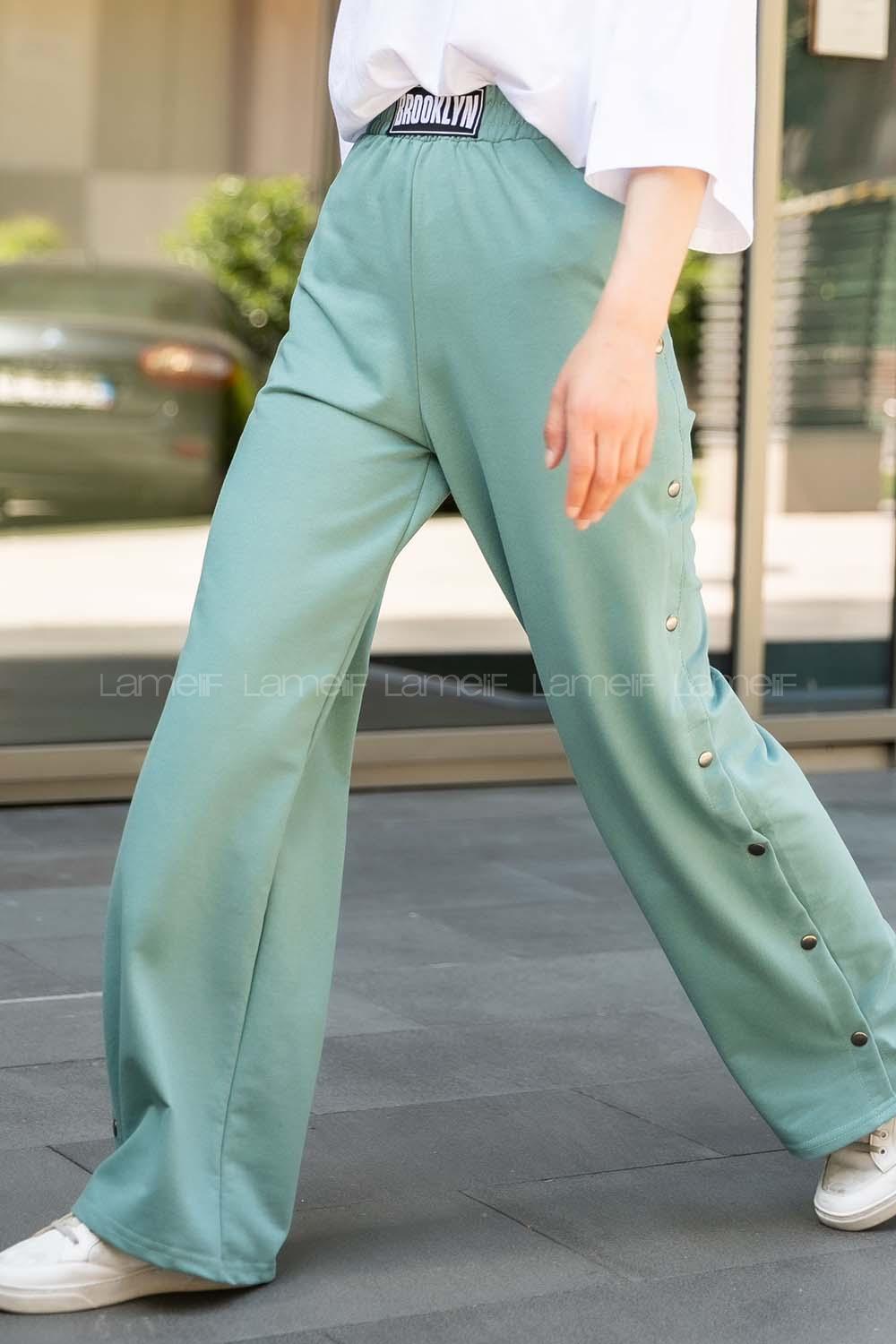 Modalamelif Brooklyn Yanı Çıtçıtlı Eşofman Mint