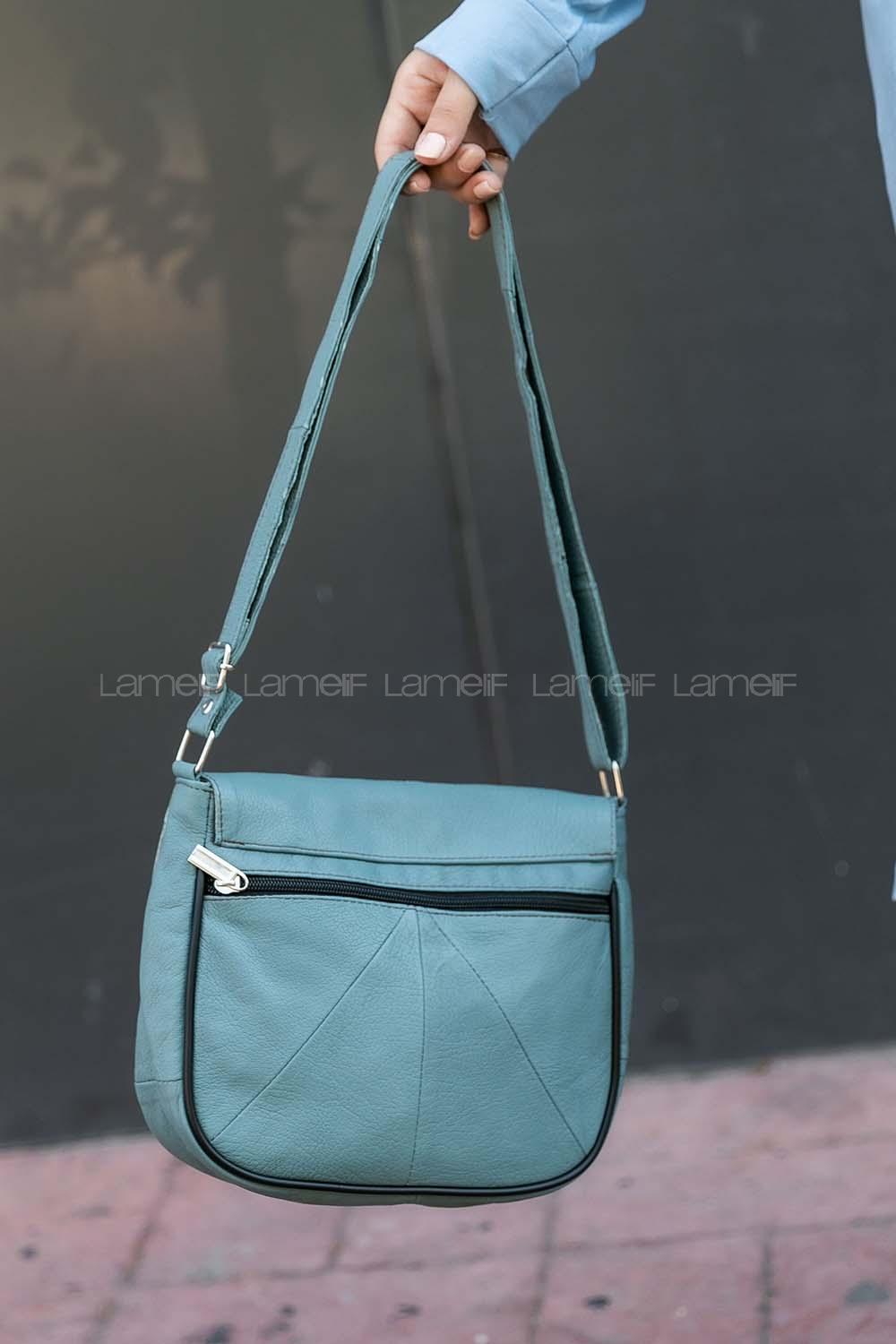 Modalamelif Deri Çanta Pastel Yeşili