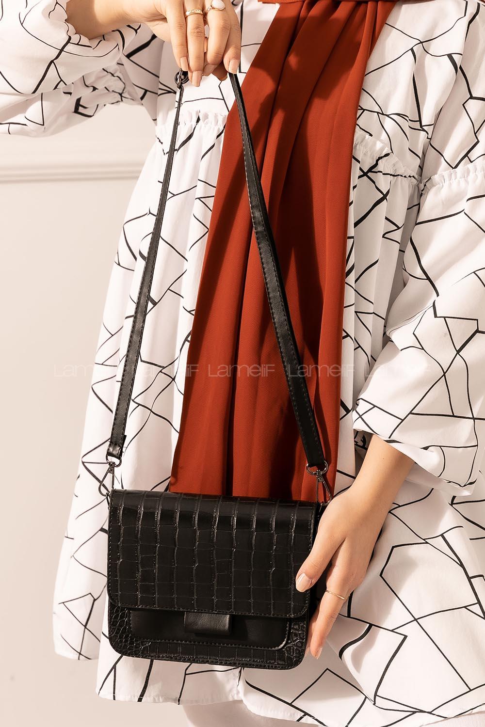 Modalamelif Kadın Çantası Trok Parlak Siyah