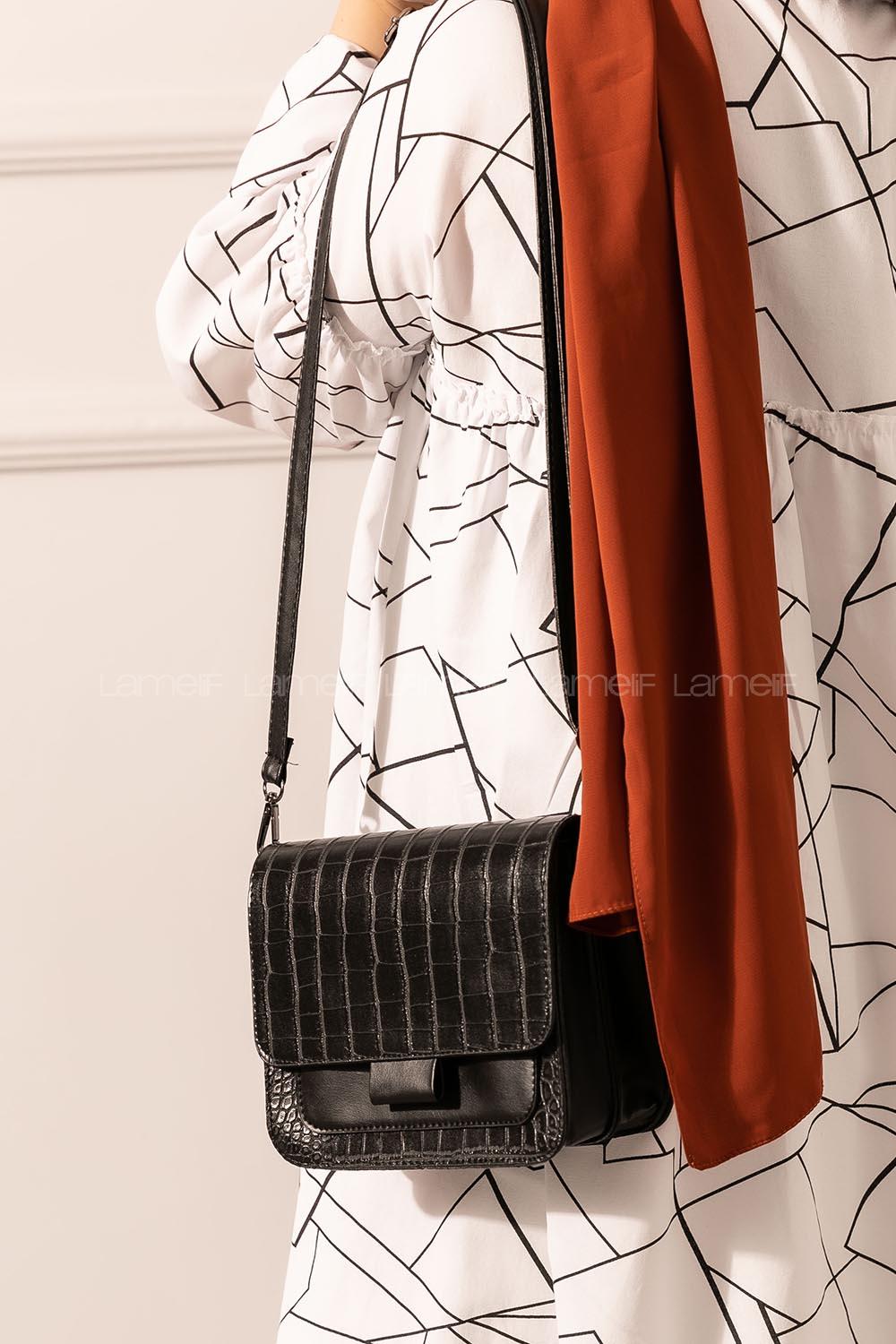 Modalamelif Kadın Çantası Trok Parlak Siyah