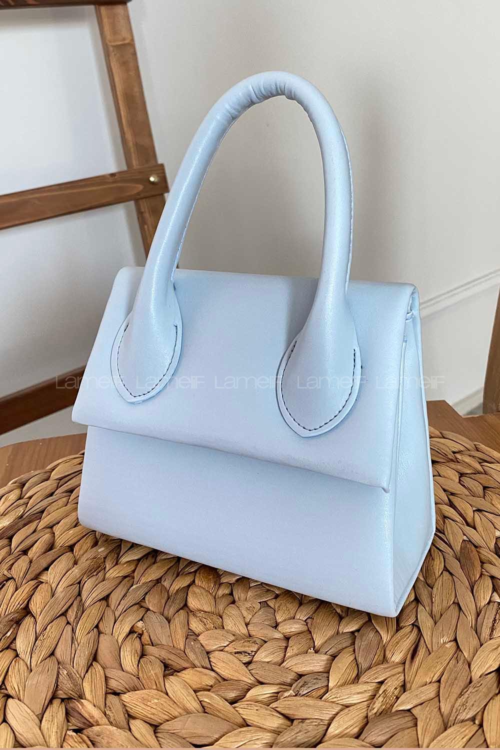 Modalamelif Kapak Kilitli Hilton Çanta Bebe Mavisi