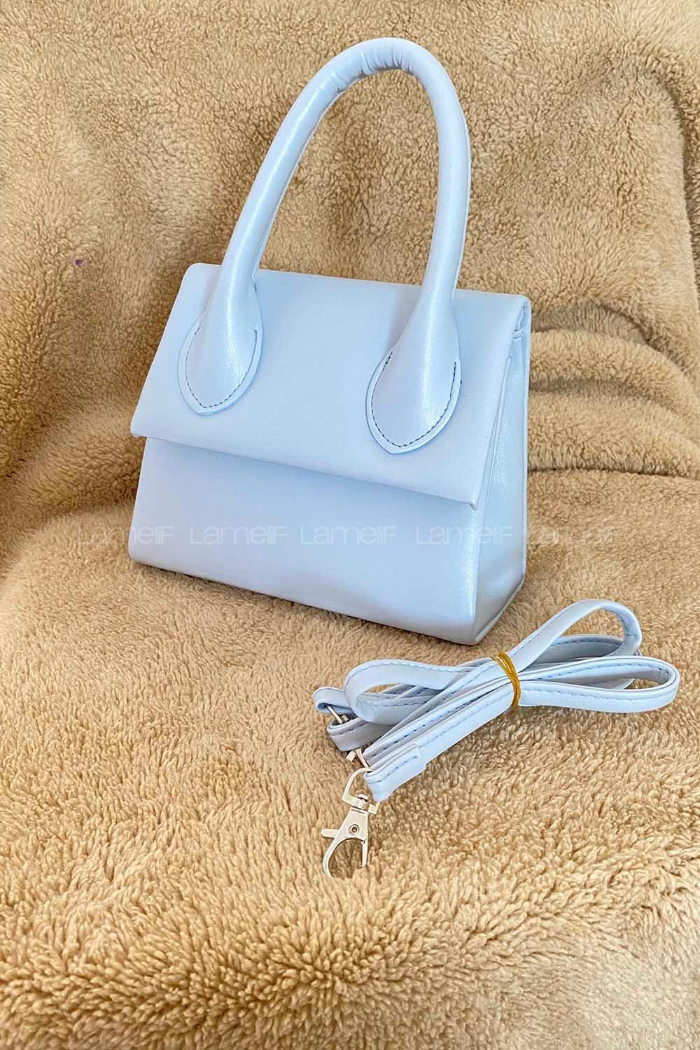 Modalamelif Kapak Kilitli Hilton Çanta Bebe Mavisi