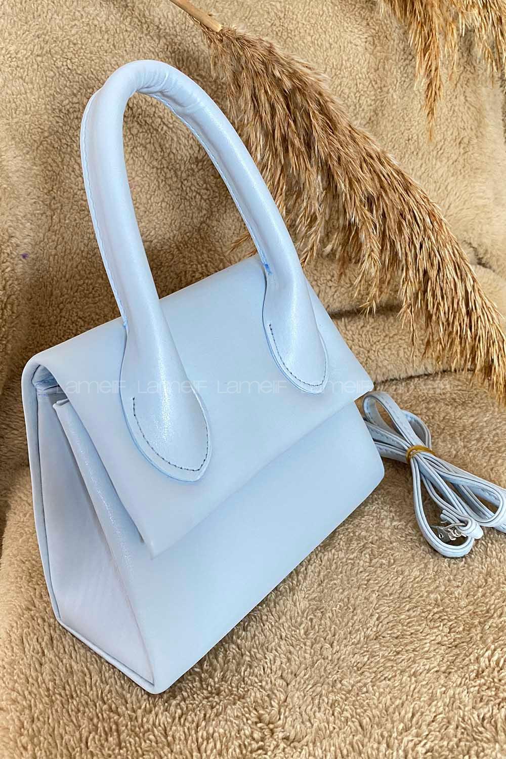 Modalamelif Kapak Kilitli Hilton Çanta Bebe Mavisi