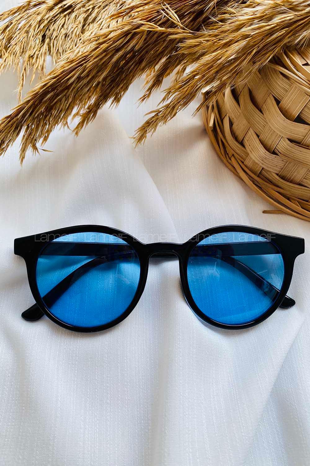 Modalamelif Mavi Rosa Siyah Çerçeve Güneş Gözlüğü