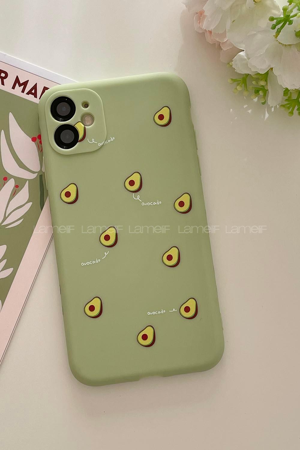 Modalamelif ıPhone 11 Avakado Baskılı Telefon Kılıfı