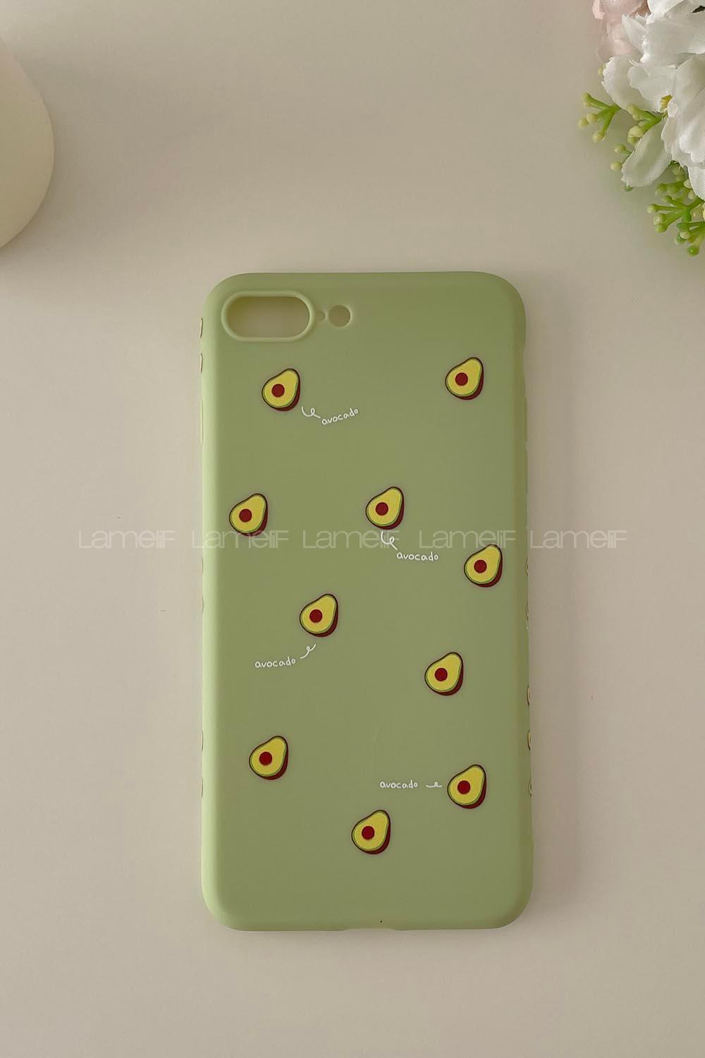Modalamelif ıPhone 7/8 Plus Avakado Baskılı Telefon Kılıfı