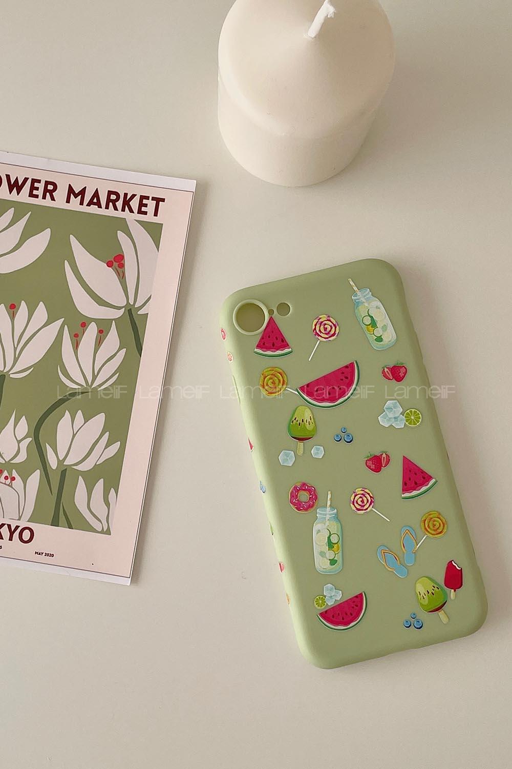 Modalamelif ıPhone 7/8 Stickers Baskılı Telefon Kılıfı