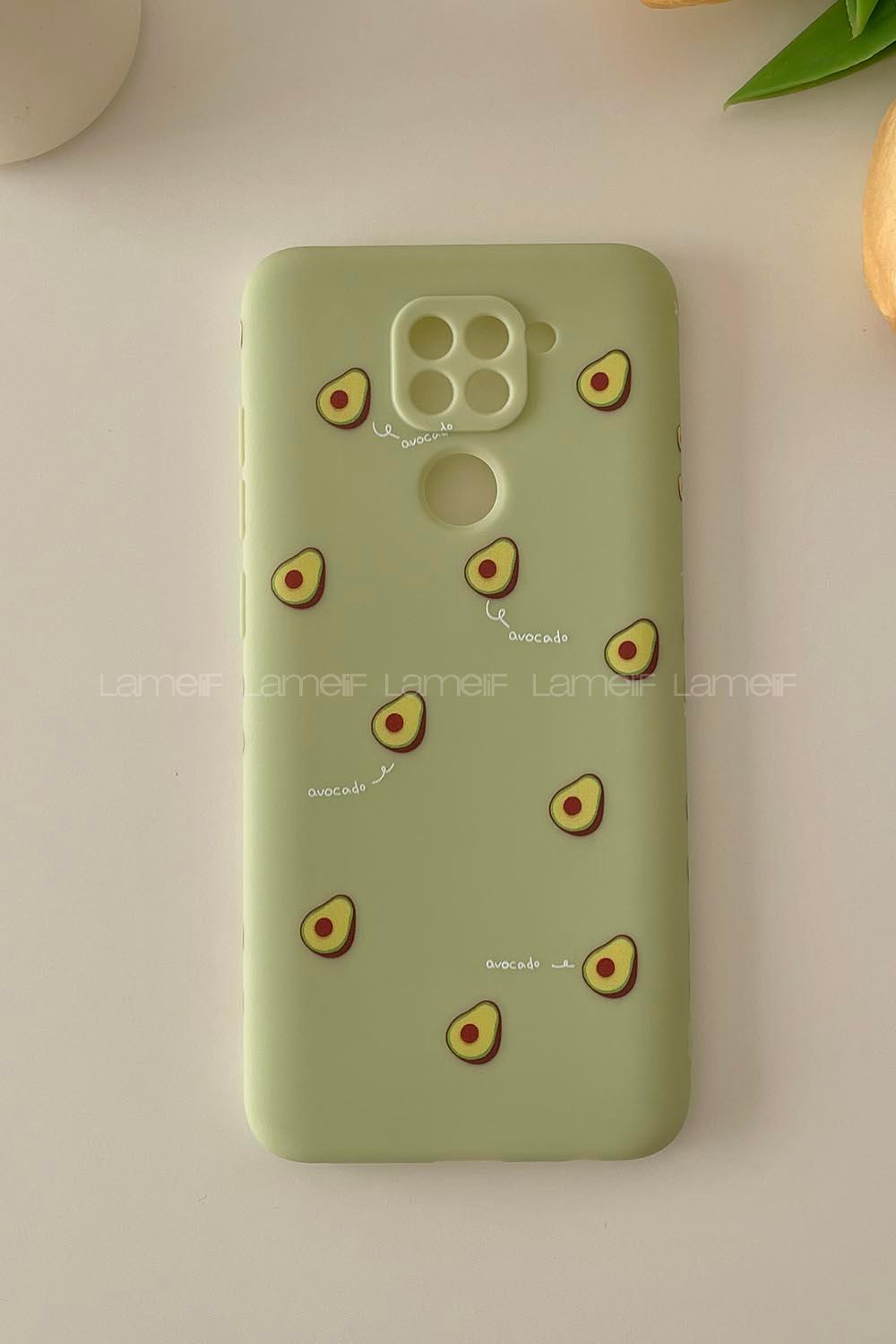 Modalamelif Redmi Note 9 Avakado Baskılı Telefon Kılıfı