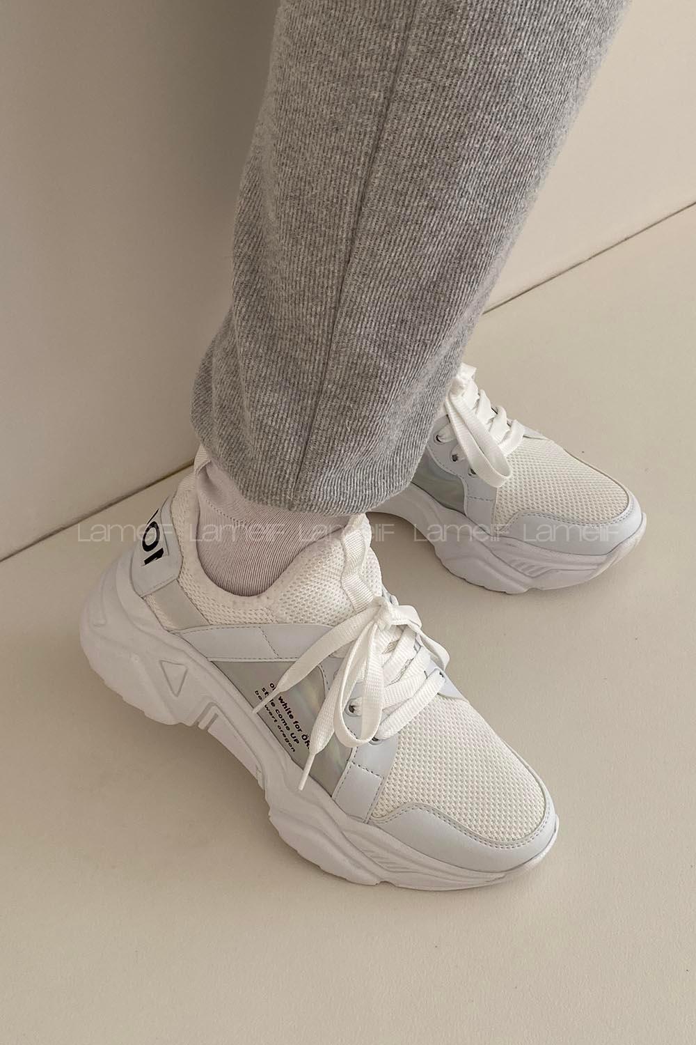 Modalamelif Yüksek Taban Beyaz Spor Ayakkabı