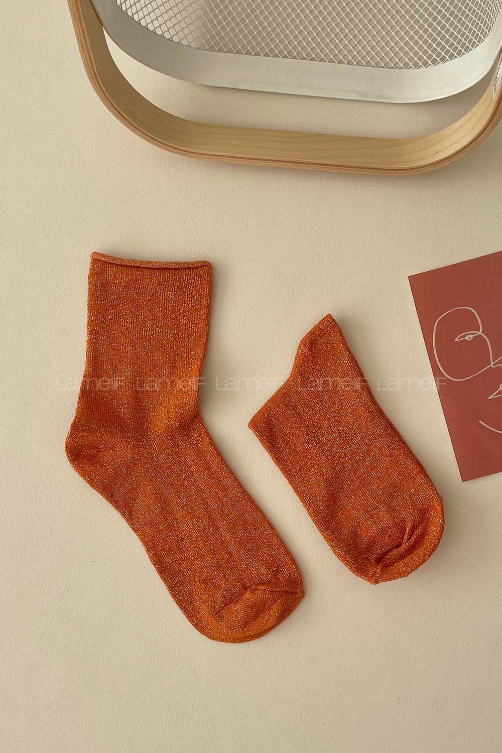 Modalamelif Simli Kiremit Çorap