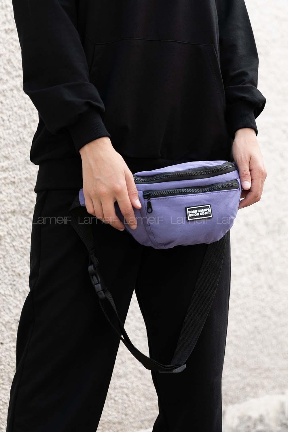 Lamelif Union Model Bel Çanta Mor