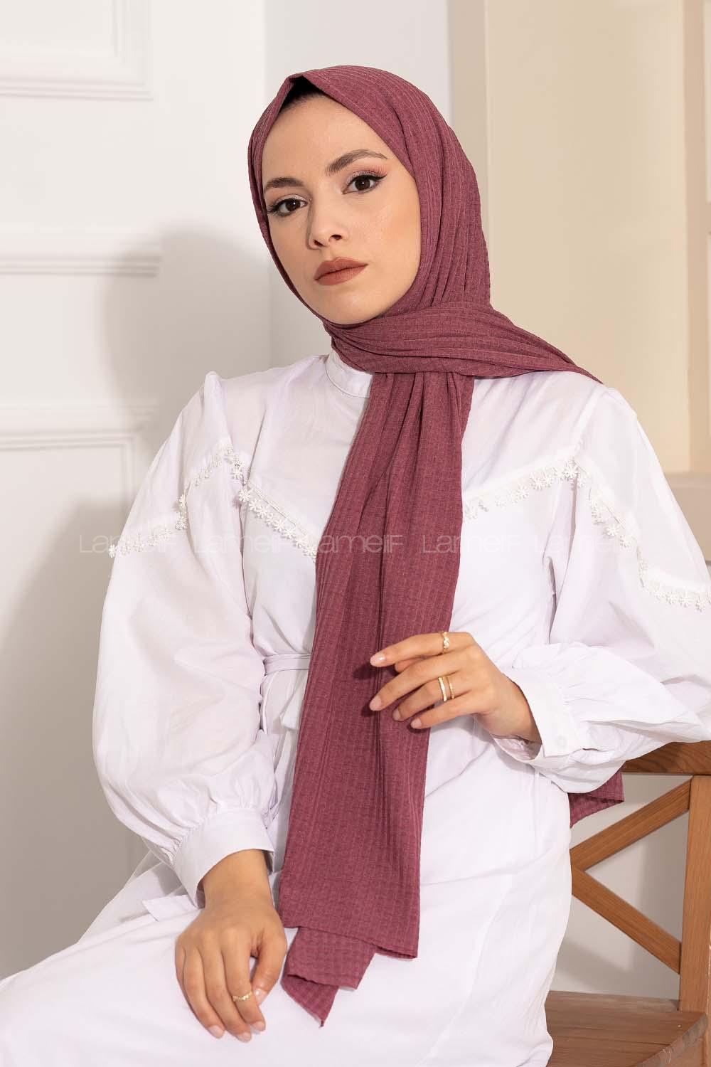 Modalamelif Compy Penye Şal Eflatun