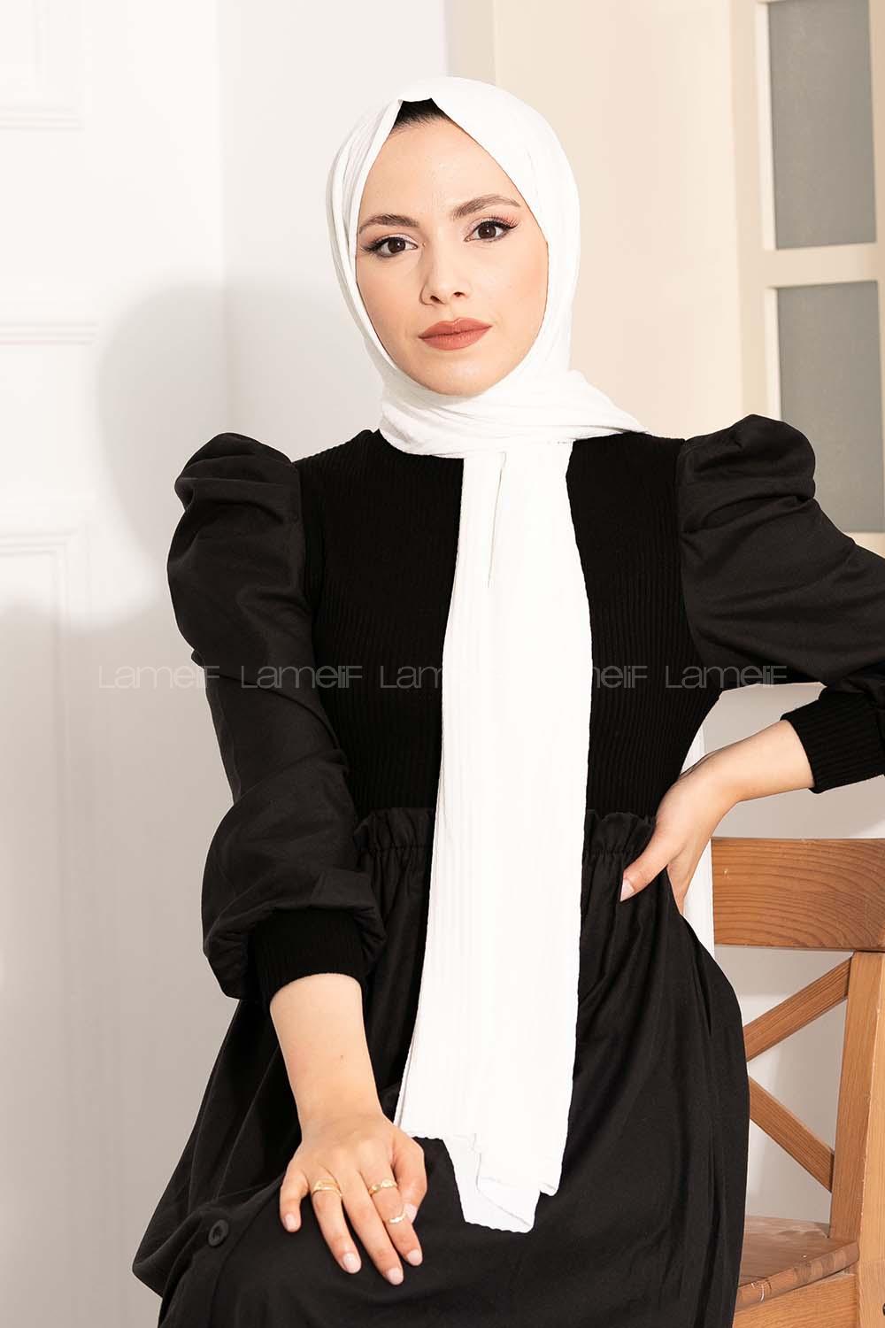 Modalamelif Compy Penye Şal Kırık Beyaz