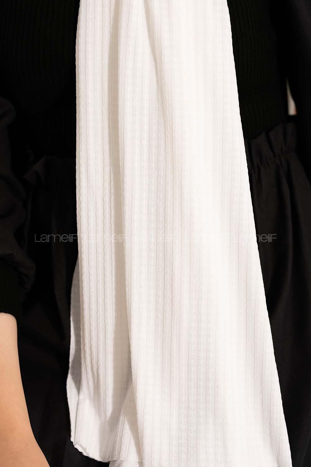 Modalamelif Compy Penye Şal Kırık Beyaz