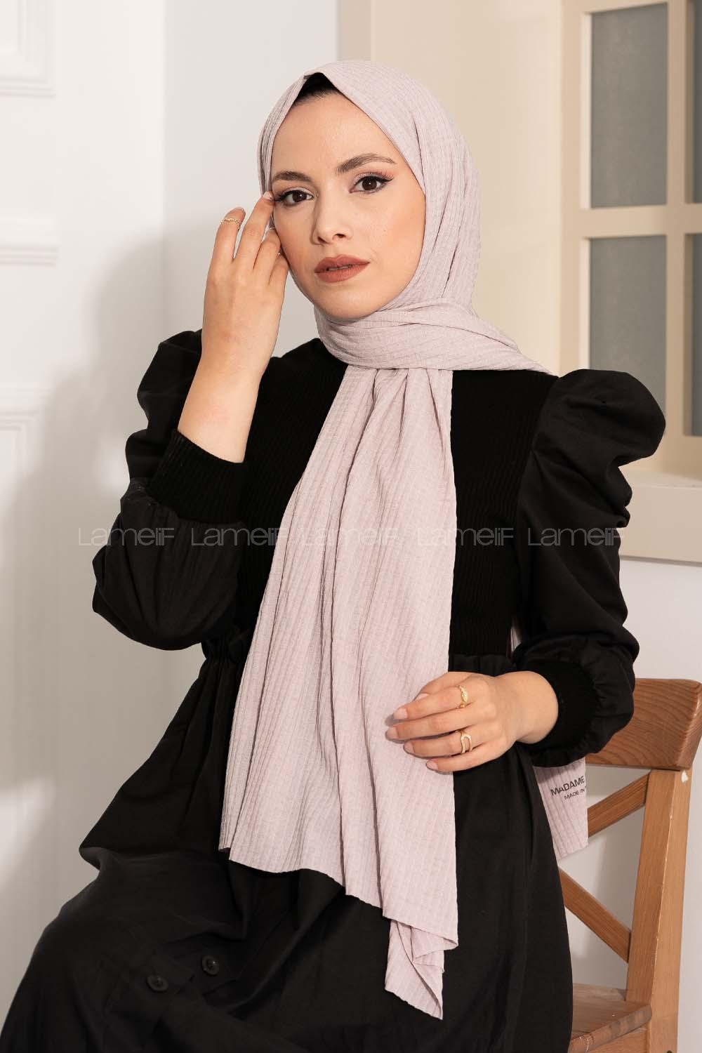 Modalamelif Compy Penye Şal Koyu Taş