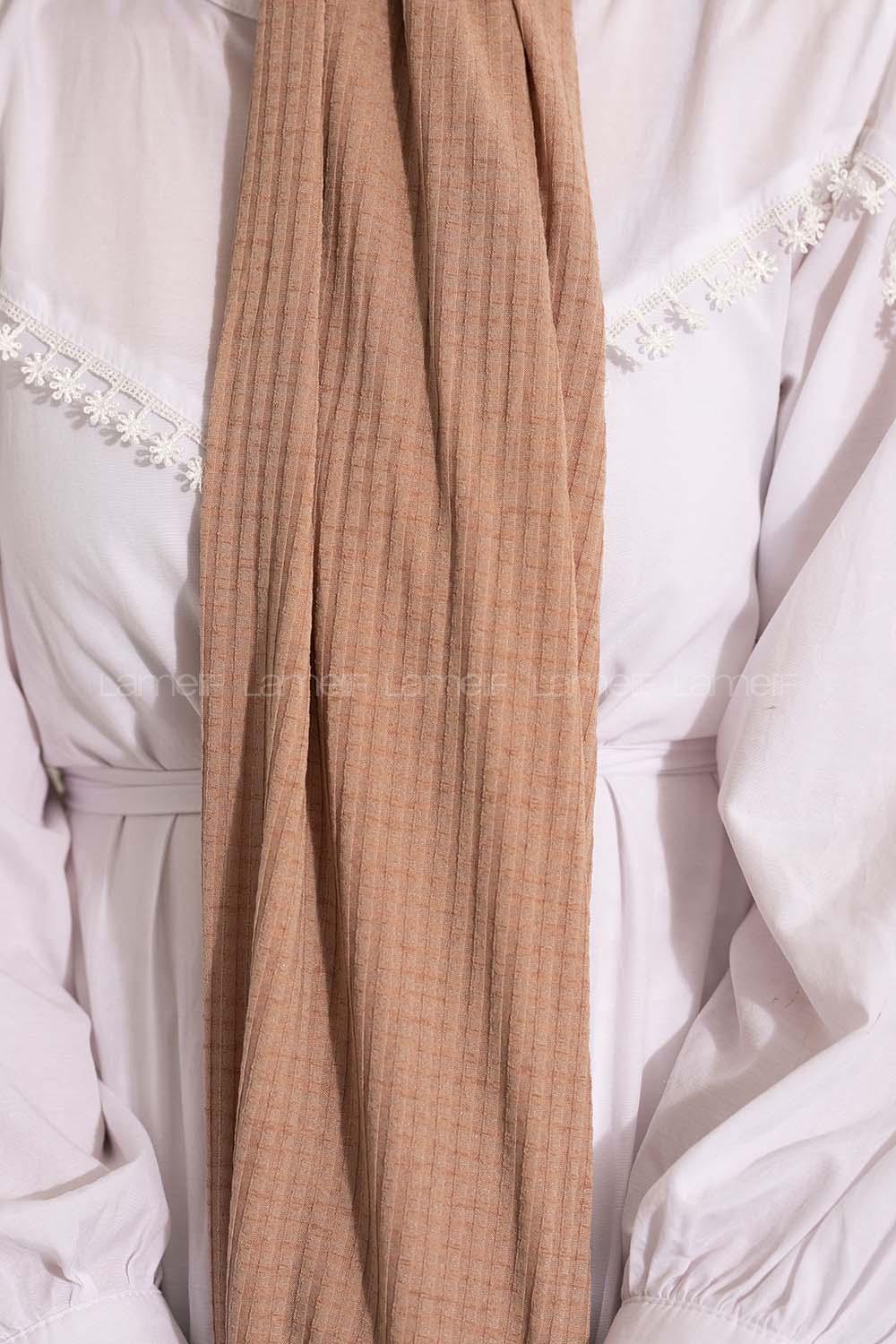 Modalamelif Compy Penye Şal Koyu Vizon