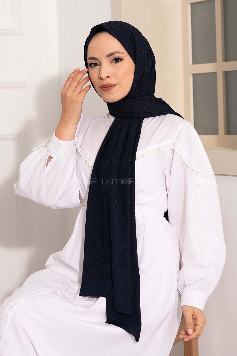 Modalamelif Compy Penye Şal Lacivert