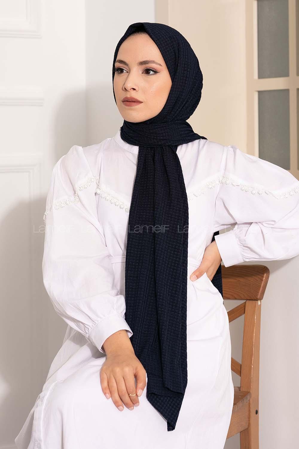 Modalamelif Compy Penye Şal Lacivert