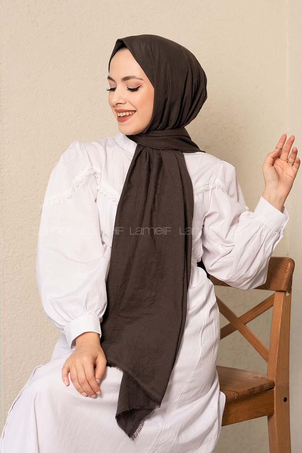 Modalamelif Antrasit Pamuk-Caz Şal