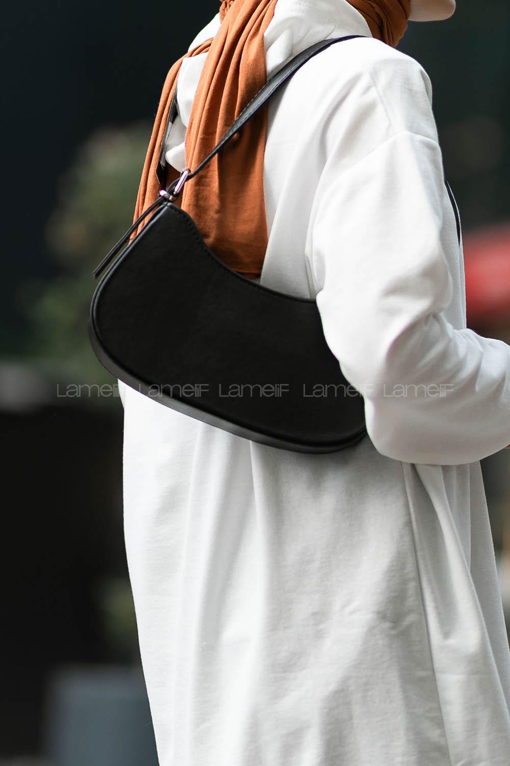 Lamelif Baget Omuz Çanta Siyah
