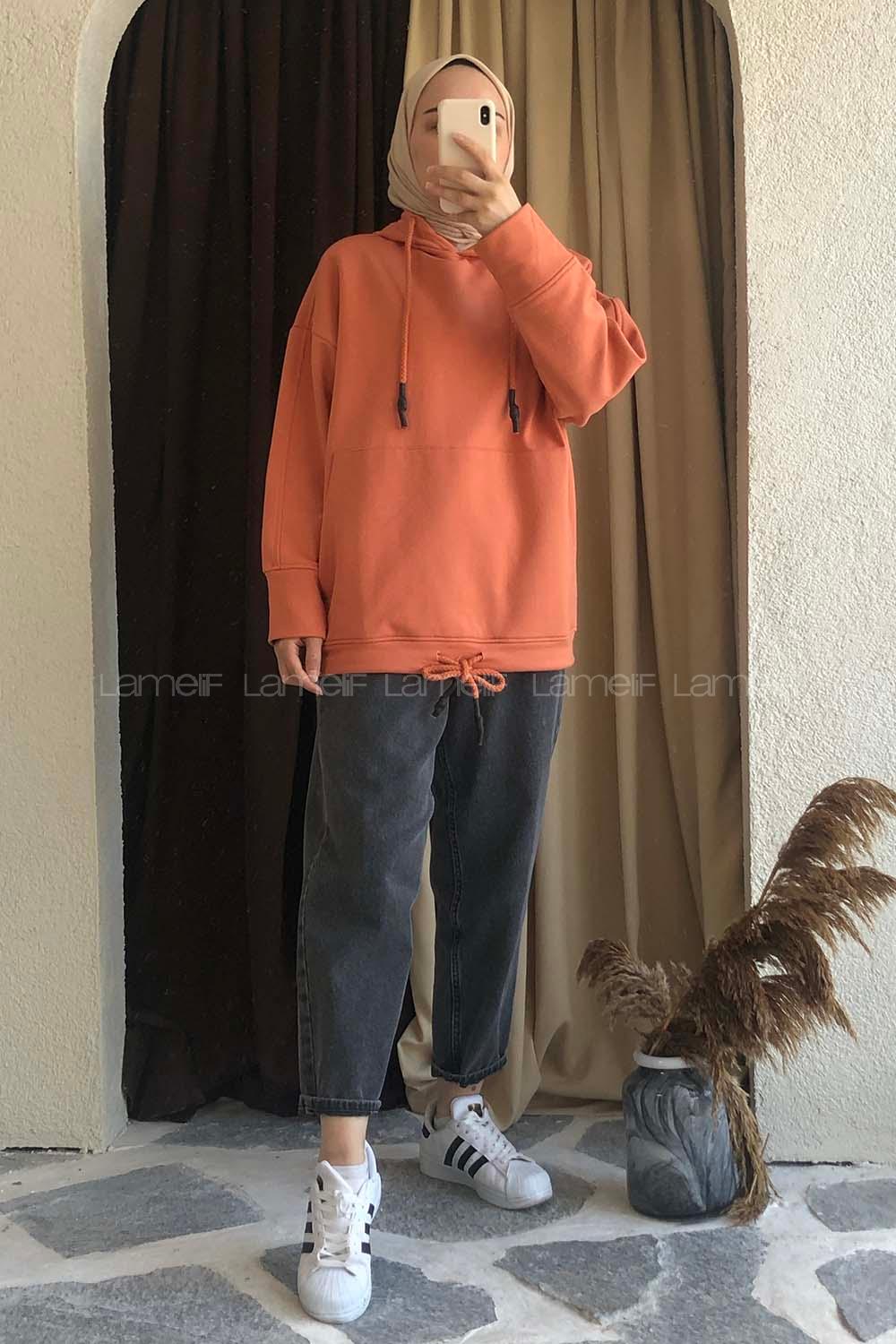 Modalamelif  Berendıne Z Üç İplik Sweat Somon