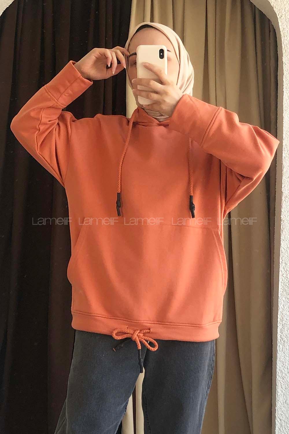 Modalamelif  Berendıne Z Üç İplik Sweat Somon