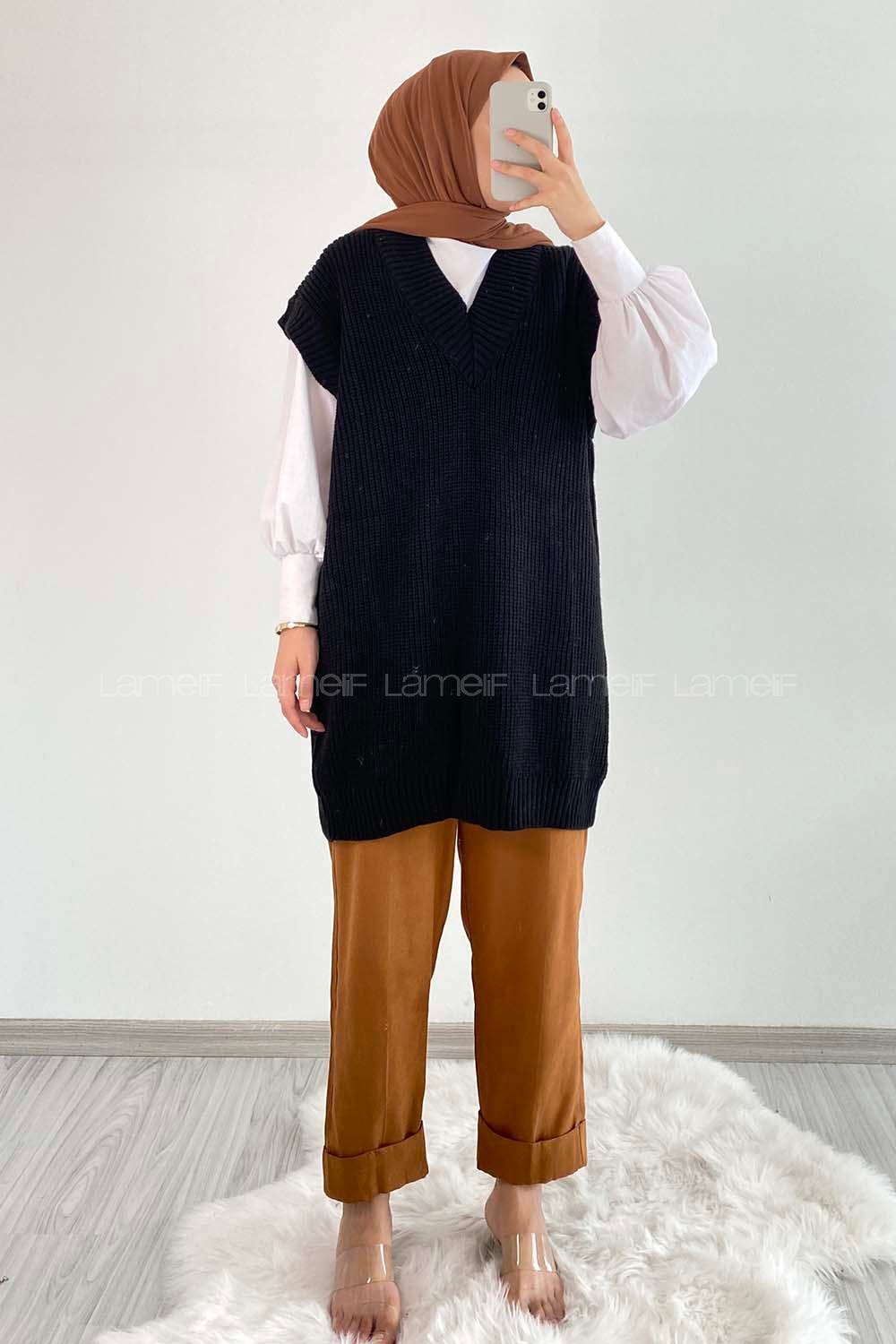 Black V Neck Knitwear Knitwear