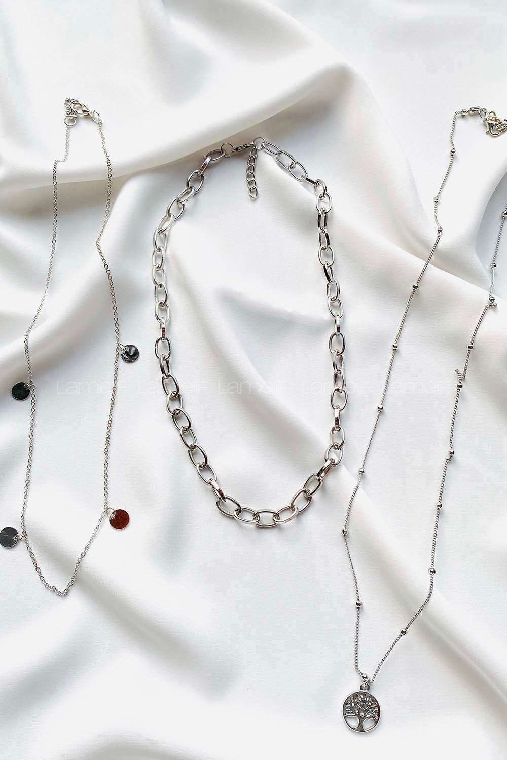 Modalamelif 3Lü Yaşam Ağacı Detaylı Kolye