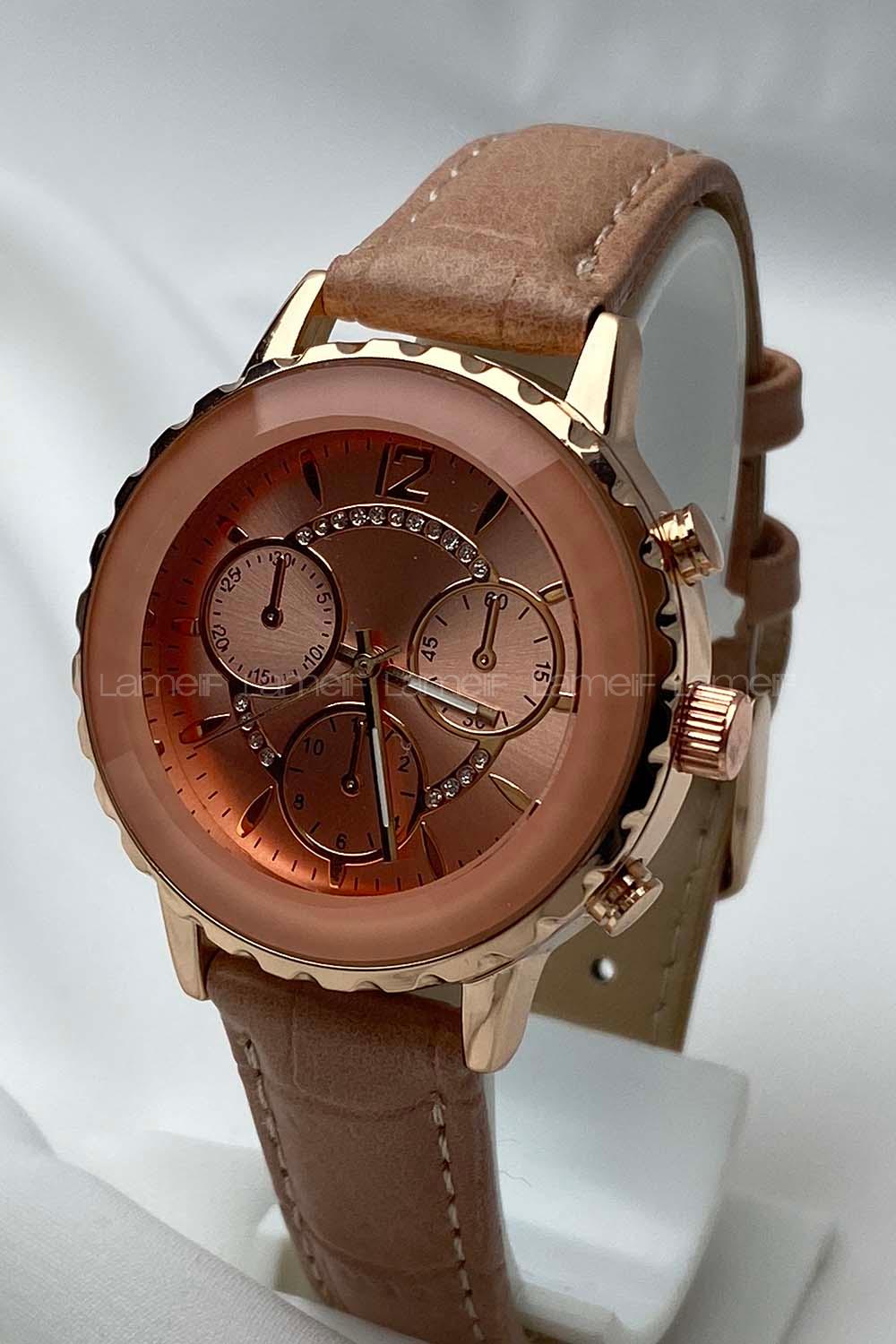 Modalamelif Pudra Deri Kordon Kol Saati