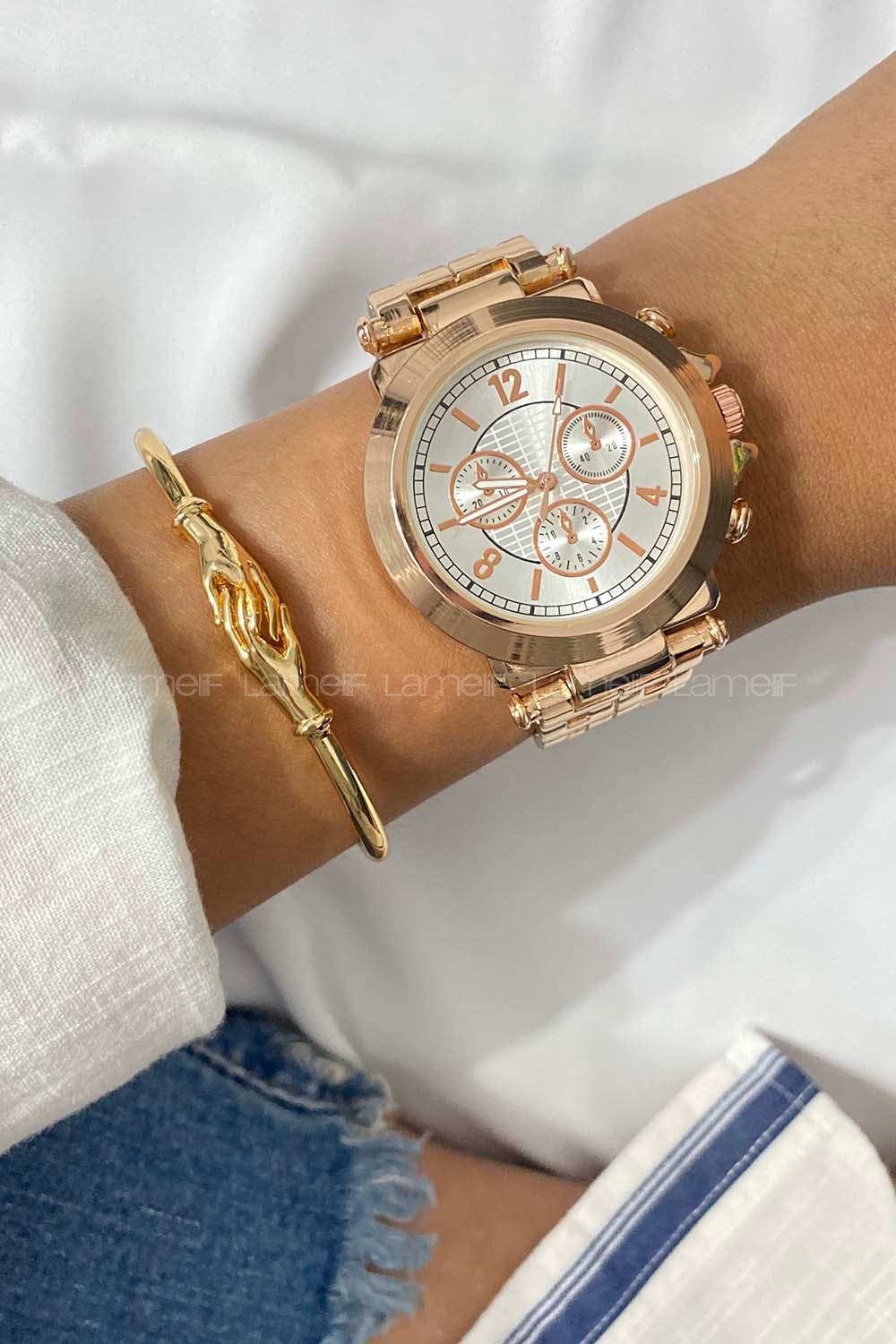 Modalamelif Rose Gold Çelik Kordon Kol Saati