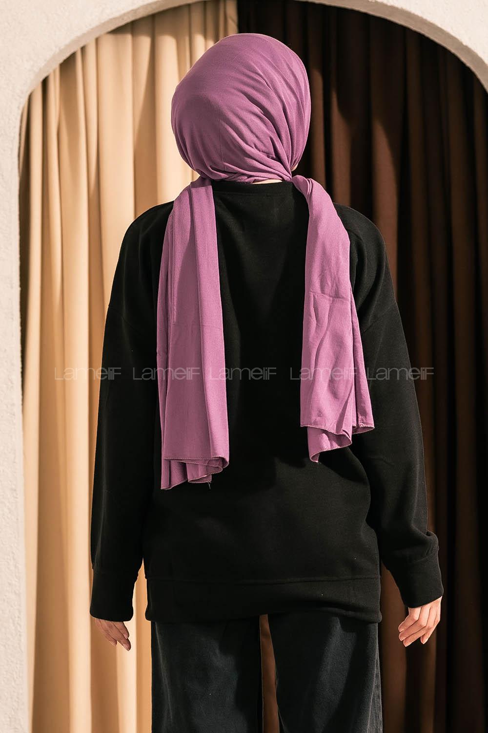 Modalamelif  Bisiklet Yaka Düz Renkli Sweat Siyah