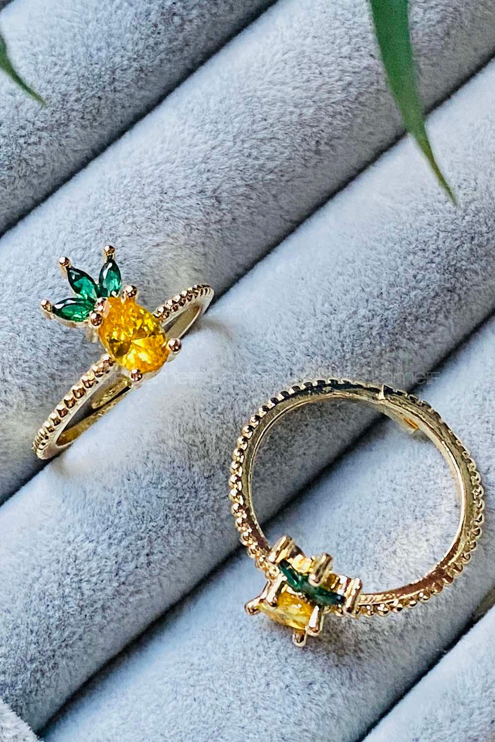 Modalamelif Ananas Detaylı Yüzük