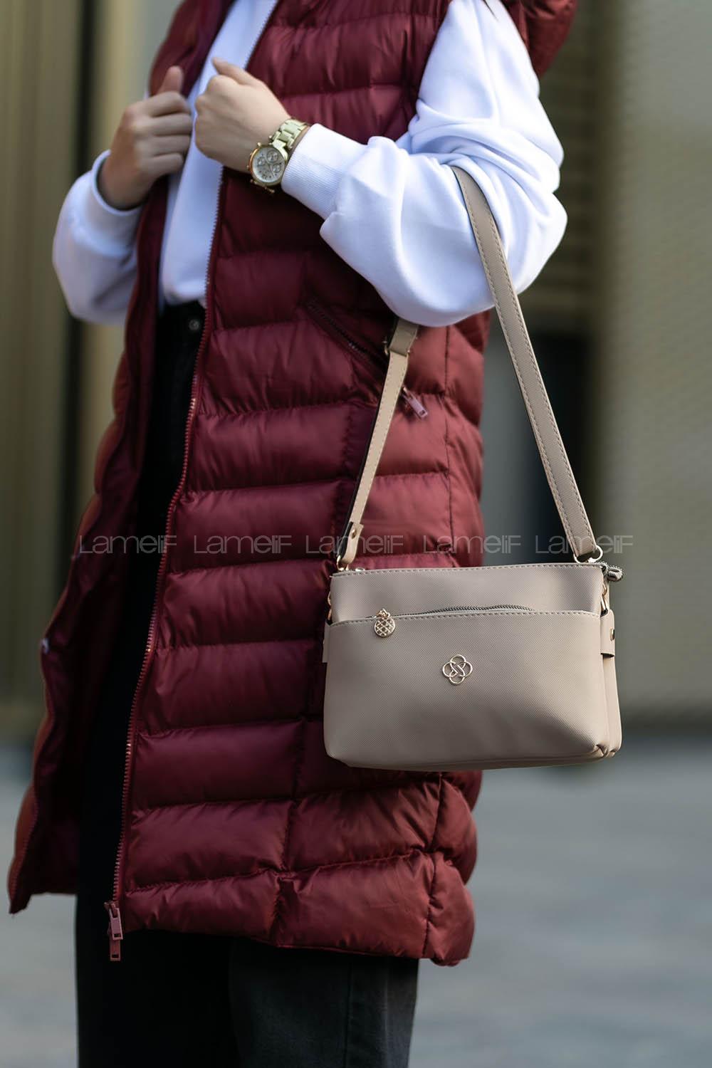Mink Buckle Skin Hand Bag Bag