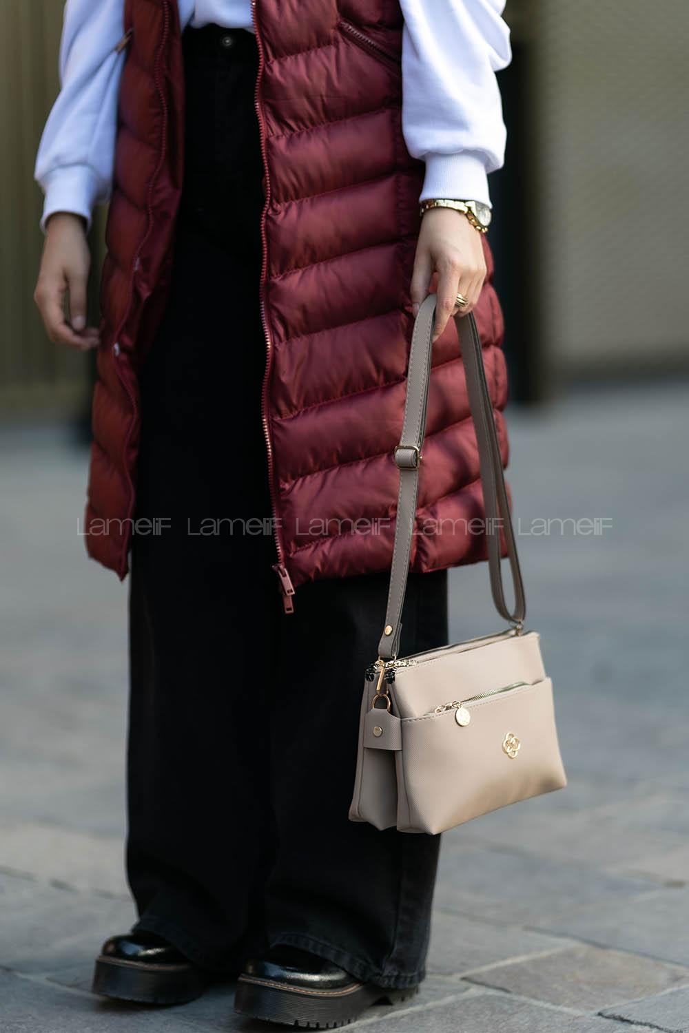 Mink Buckle Skin Hand Bag Bag